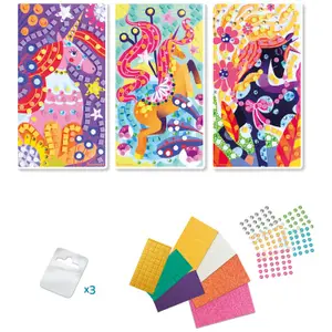 Coffret 3 mosaïques Licorne