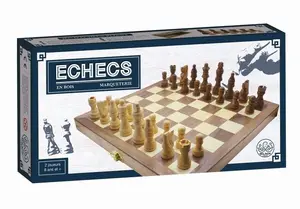 Jeu d'Echecs Bois Pliable 28 cm - Wilson Jeux