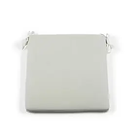 Galette de chaise carrée Aqua blanc 42 x 42 cm