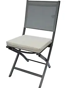 Galette de chaise carrée Florida beige 40 x 40 x 5 cm
