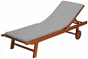 Coussin de bain de soleil Peps gris perle 185 x 55 cm, ép.50mm