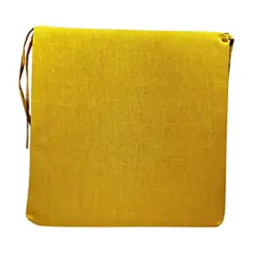 Galette de chaise Tigo jaune L.40 x l.40 cm, ép.5 cm Tendances et Créations