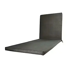 Coussin pour bain de soleil Tigo anthracite L.190 x l.60 cm, ép.5 cm Tendances et Créations