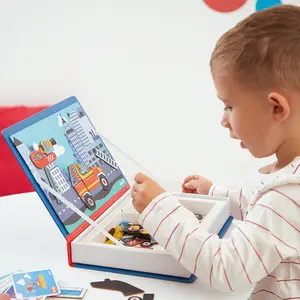 Jeu magnétique Magneti'book Pompiers