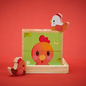 Puzzle cubes Ferme (4 pièces)
