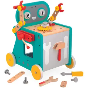 Chariot Brico'kids en bois robot (38 pièces)