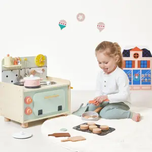 Kitchenette en bois Mamie Soleil (9 pièces)