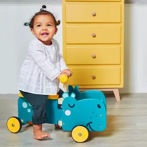 Porteur en bois Hippopotame