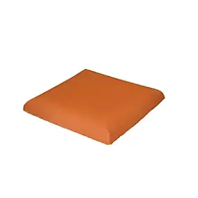Chapeau de pilier plat 36 x 36 cm rouge