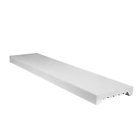 Couvre mur plat blanc effet granite 100X25X5 cm