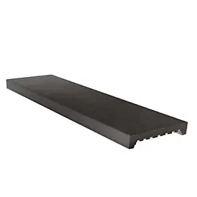 Couvre mur plat 100x30 granit de marbre gris foncé