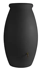 Récupérateur d'eau amphore Belli Toscan 1000L l.99 x H.176 cm anthracite