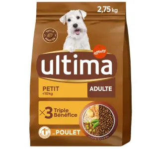 ULTIMA Croquettes au poulet pour petit chien adulte 2.75kg