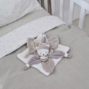 Coffret doudou pétale J'aime mon doudou ours beige (24 cm)