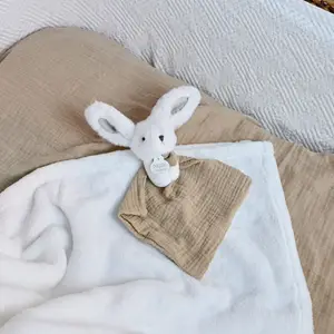 Coffret plaid et doudou Lapin Happy Wild