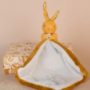 Lapin Doudou ocre (10 cm)