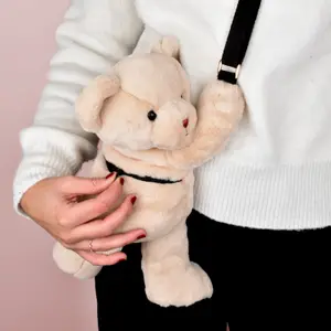 Sac bandoulière Doudou Ours ivoire (30 cm)