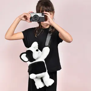 Sac bandoulière Chien black and white (30 cm)