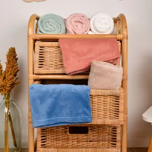 Couverture douceur rose (70 x100 cm)