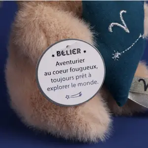 Doudou Astro Bélier (12 cm)
