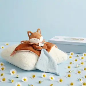 Doudou attache-sucette Timo marron (20 cm)