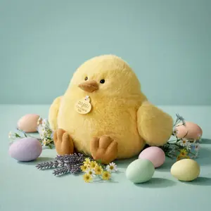 Peluche poussin Piou jaune (15 cm)