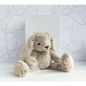 Coffret peluche lapin Copains câlins beige (50 cm)