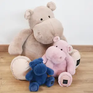 Peluche géante hippopotame Hip'Pie (85 cm)