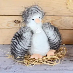 Peluche Les Poulettes Blanche (20 cm)
