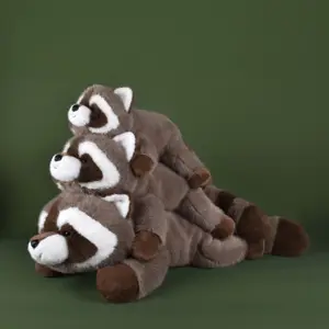 Peluche lestée Vasco le raton laveur (55 cm)