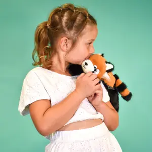 Peluche magnétique Podcoll panda roux (30 cm)