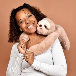 Peluche paresseux marron lesté Podcoll (40 cm)