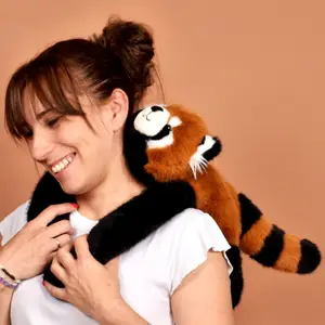 Peluche panda roux lesté Podcoll (40 cm)