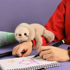Bracelet peluche slap Podcoll Paresseux