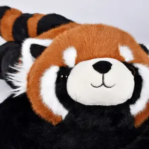 Peluche géante panda roux lesté Podcoll (75 cm)