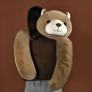 Peluche géante ours lesté Podcoll (100 cm)