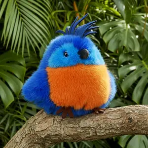 Peluche Les Cui-Cui Paradis Perroquet bleu royal (15 cm)