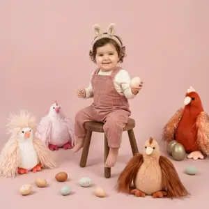 Peluche poulette Rousse (20 cm)