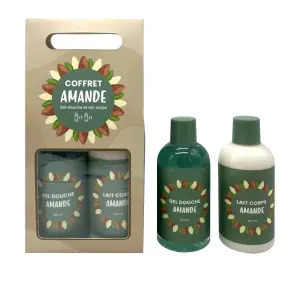 FRENCH TENDANCE Coffret amande soin corps 1 gel douche + 1 lait corps 200ml + 200ml