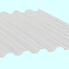Plaque de PVC ondulée Greca l.1.04m x L.2.5m ép. 0.8mm transparent 5pcs