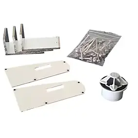 Blister de kit de toiture terasse blanc (lot de 2pcs )