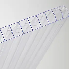 Plaque polycarbonate transparent 200 x 98 cm, ép.16mm