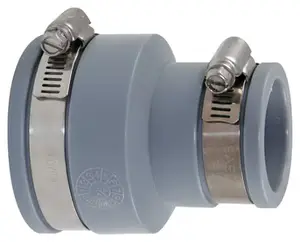 Raccord en PVC pour raccordement multi-matériaux Ø 38/45 50/58 mm
