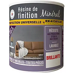 Résine de finition zone sèche Résinence incolore brillant 0,5L