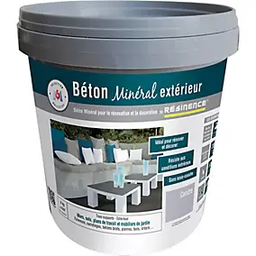 Enduit béton minéral Résine extérieur nce cendre mat 4kg