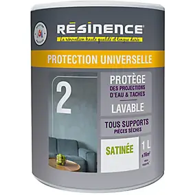 Résine protection universelle zone sèche satin 1L Résinence