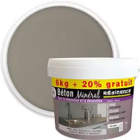 Béton minéral Résinence gris sidéral 6kg + 20% gratuit