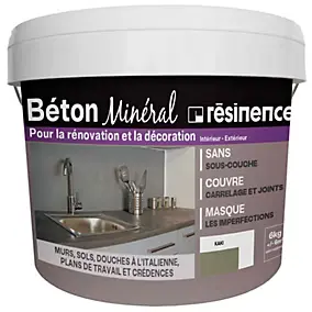 Béton minéral Résinence vert kaki 6kg