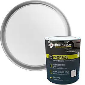 Résine de rénovation sol Résinence pro garage blanc 2L
