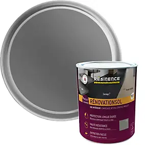 Résine de rénovation sol bi composante époxy Résinence zinc 2L